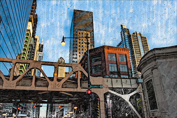 Chicago Sketch Lake Street