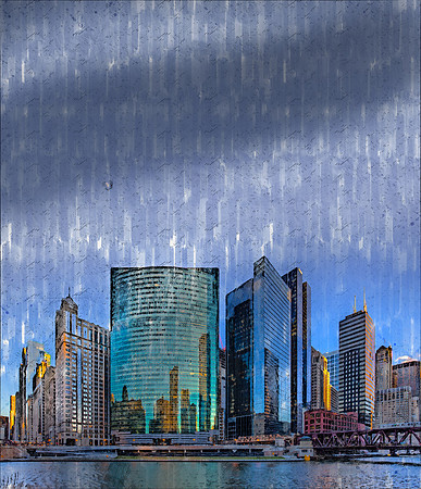 Wolf Point Chicago Photo Sketch